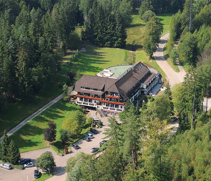 Hotel Waldsägmuehle Zinsbach Therme Luftaufnahme